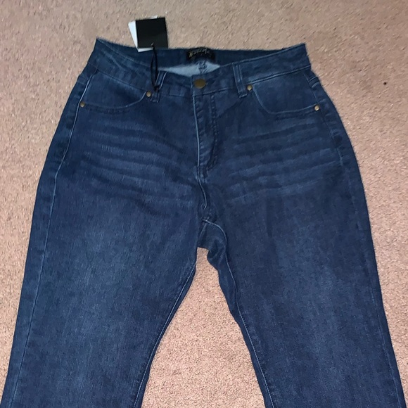 Measure And Made Straight Jean Dark Wash Jeans Size 8 Fit 3 New With Tags - Picture 15 of 16